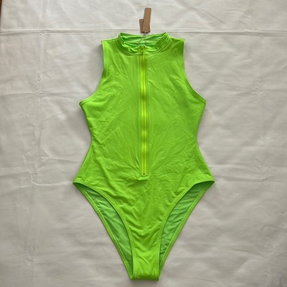 SKIMS Swim Skims Swim Zip Front Sleeveless One Piece Poshmark